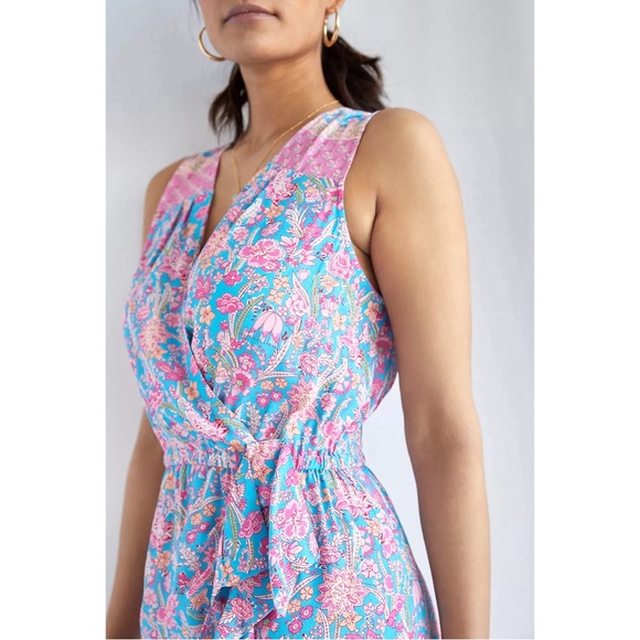 Anthropologie Tracy Reese Botanical Faux Wrap Mini Dress NWT SZ XL - Picture 3 of 16